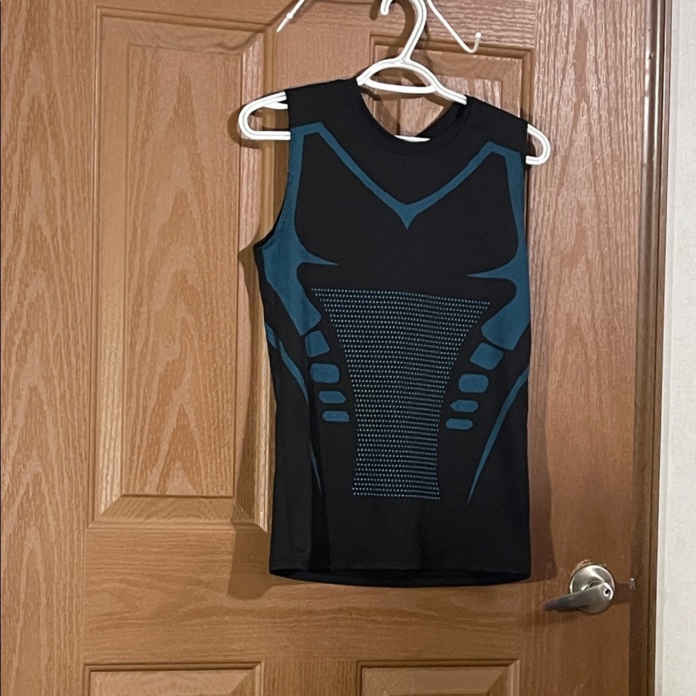 Kids Black and Teal Tank Top
